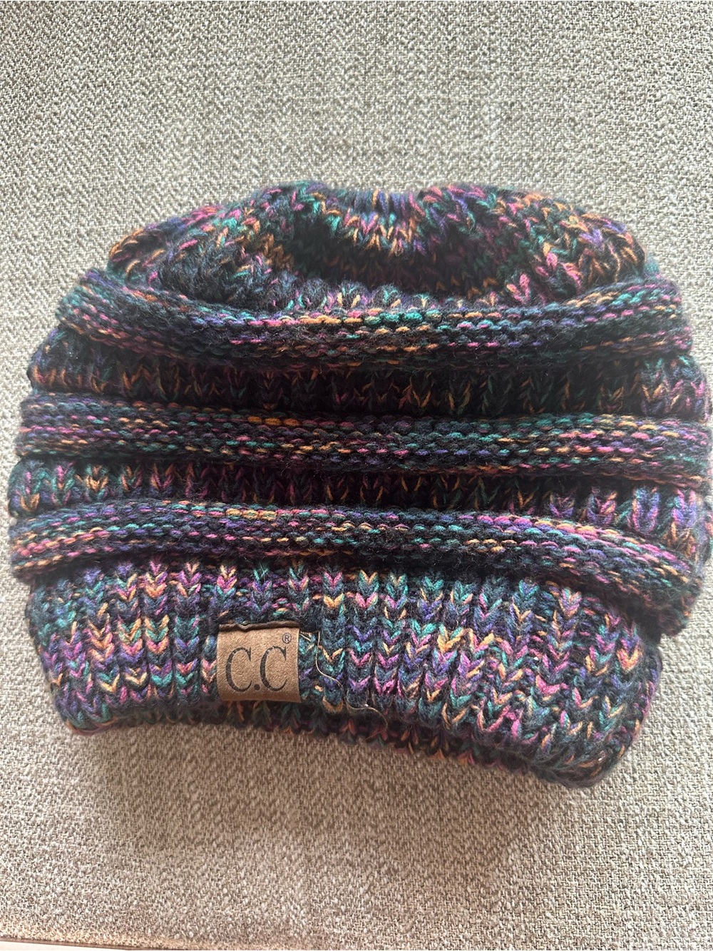 C.C women’s Multicolor Marled Knit Beanie